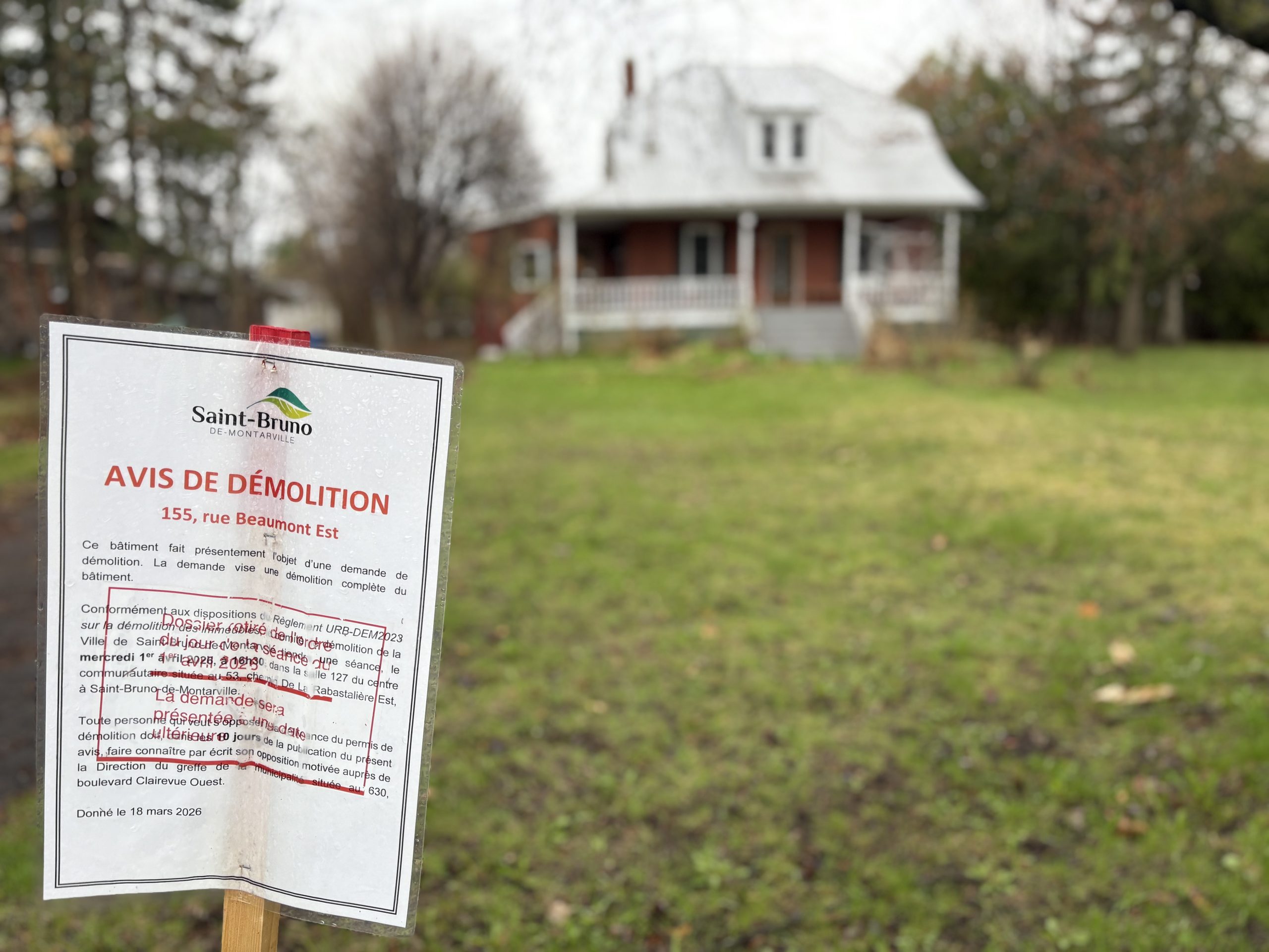 Saint-Bruno : une question de patrimoine - Les Versants